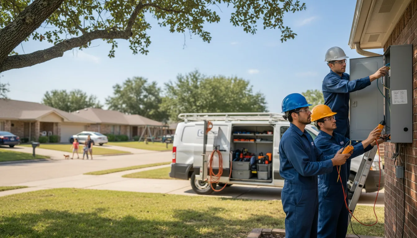 Certified electrician providing emergency electrical services in New Lenox, IL
